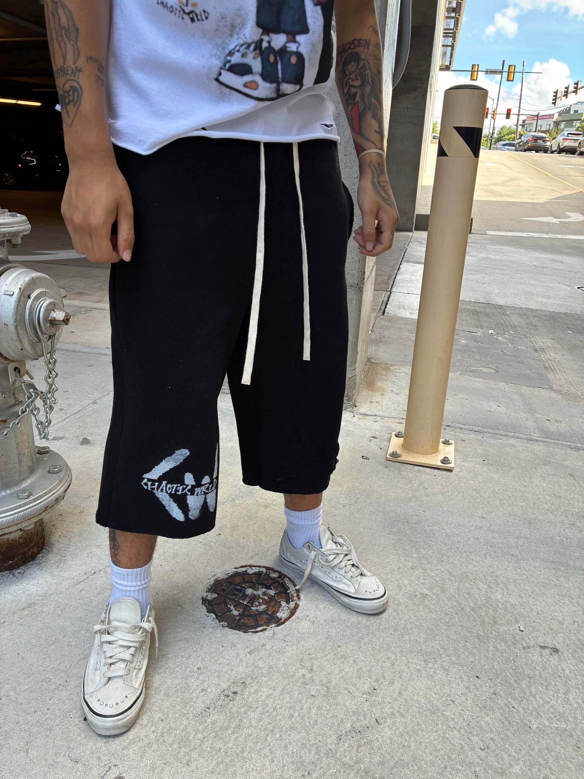 “CHAOTIC ESSENTIALS” shorts