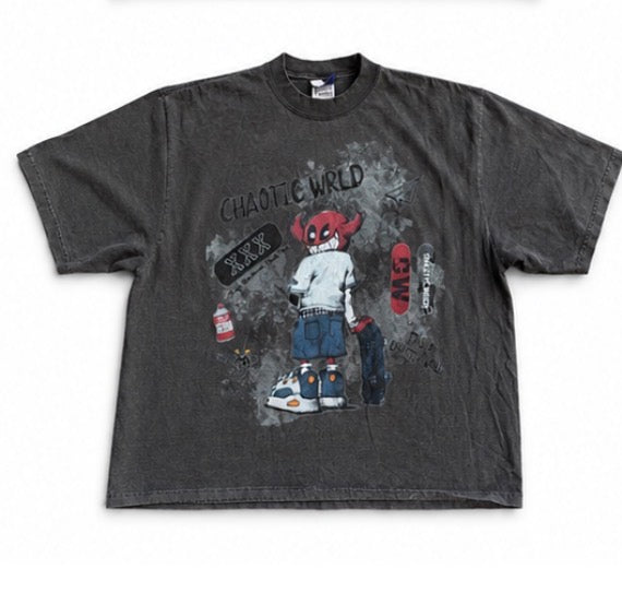 “BABY CHAOS” tee grey