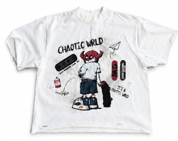 “BABY CHAOS” tee white