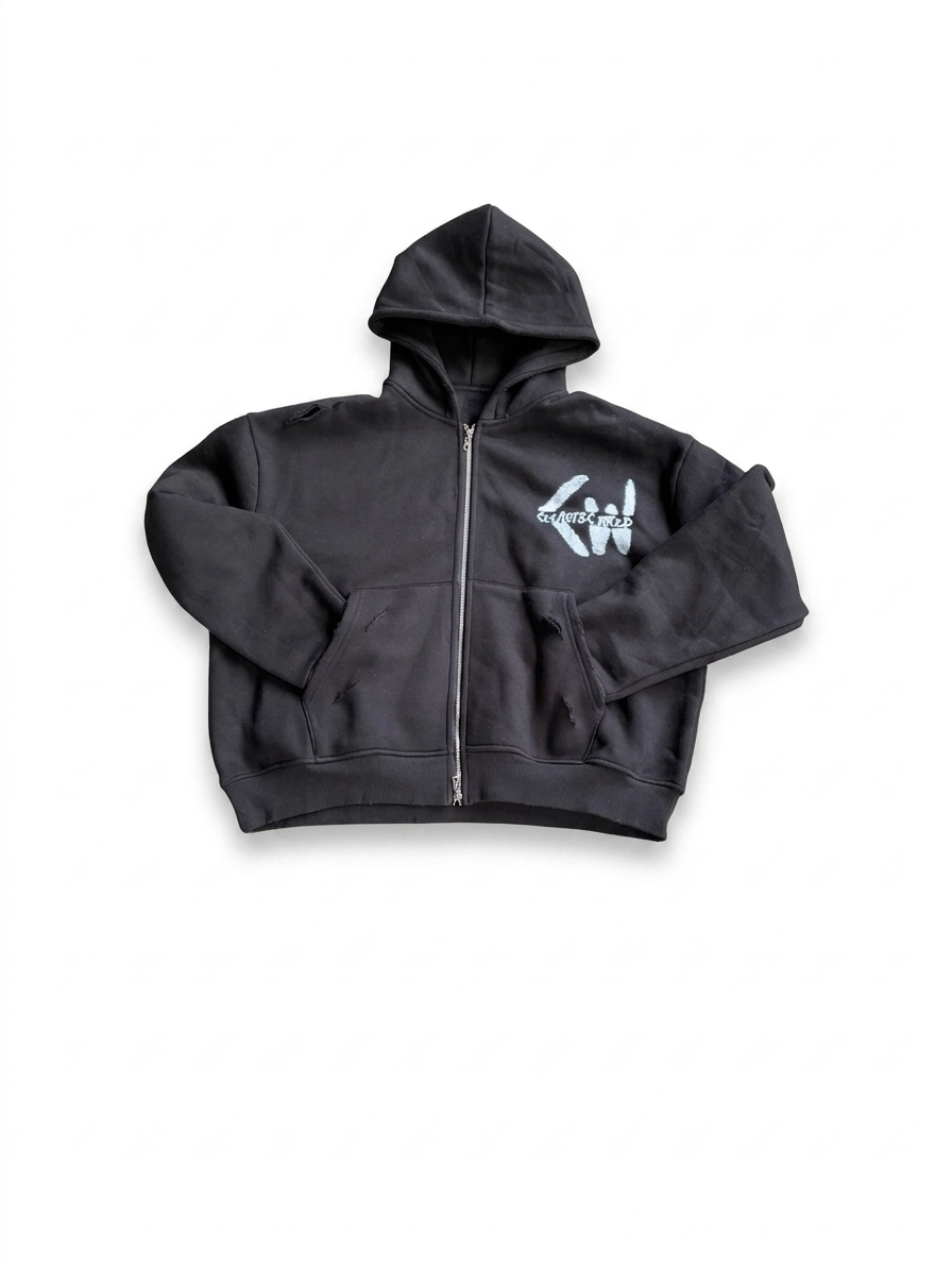“CHAOTIC ESSENTIALS” zip up